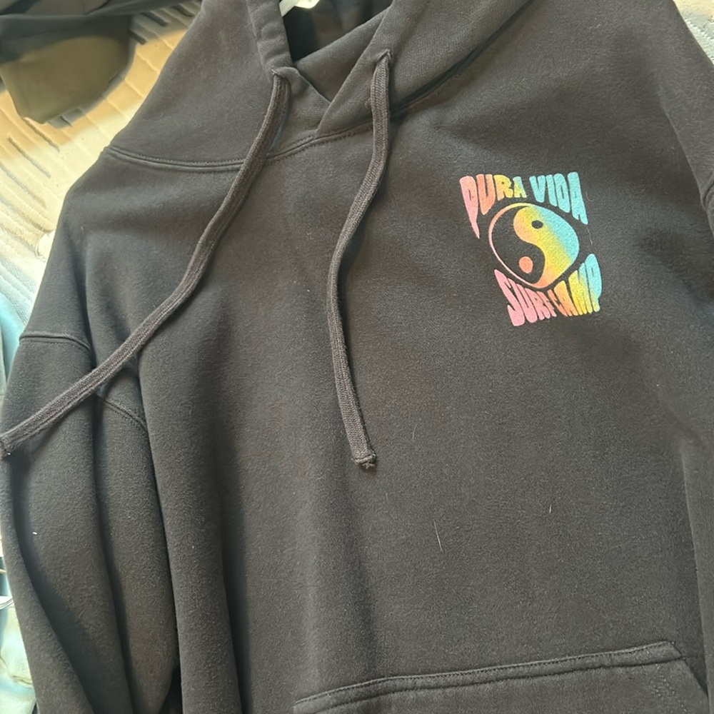 Rainbow colored pura vida sweatshirt